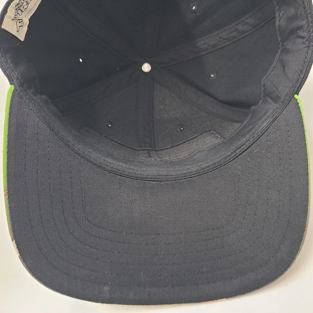 Teenage Mutant Ninja Turtles Hat Snapback Nickelodeon Black Green TMNT Logo Men